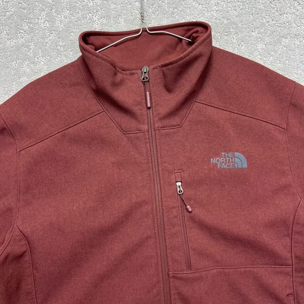 The North Face Jacket Mens Large Maroon Apex Bionic WindWall Softshell Outdoors